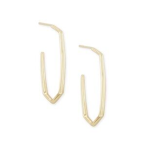 The Ellen Hoop Earrings in 18k Gold Vermeil